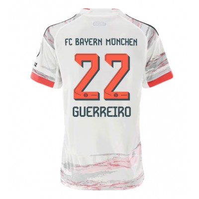 Ženski Nogometni dresi Bayern Munich Raphael Guerreiro #22 Gostujoči 2025-26 Kratek Rokav Ženski Nogometni dresi Bayern Munich Raphael Guerreiro #22 Gostujoči 2025-26 Kratek Rokav